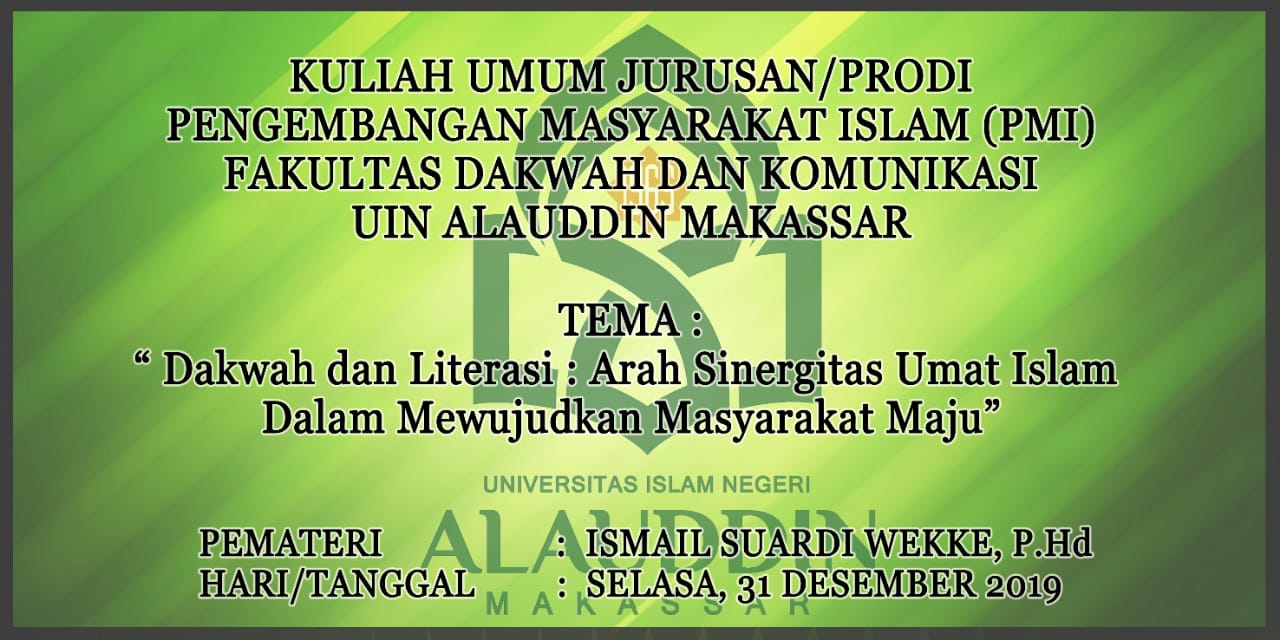 KEGIATAN KULIAH UMUM JURUSAN PMI