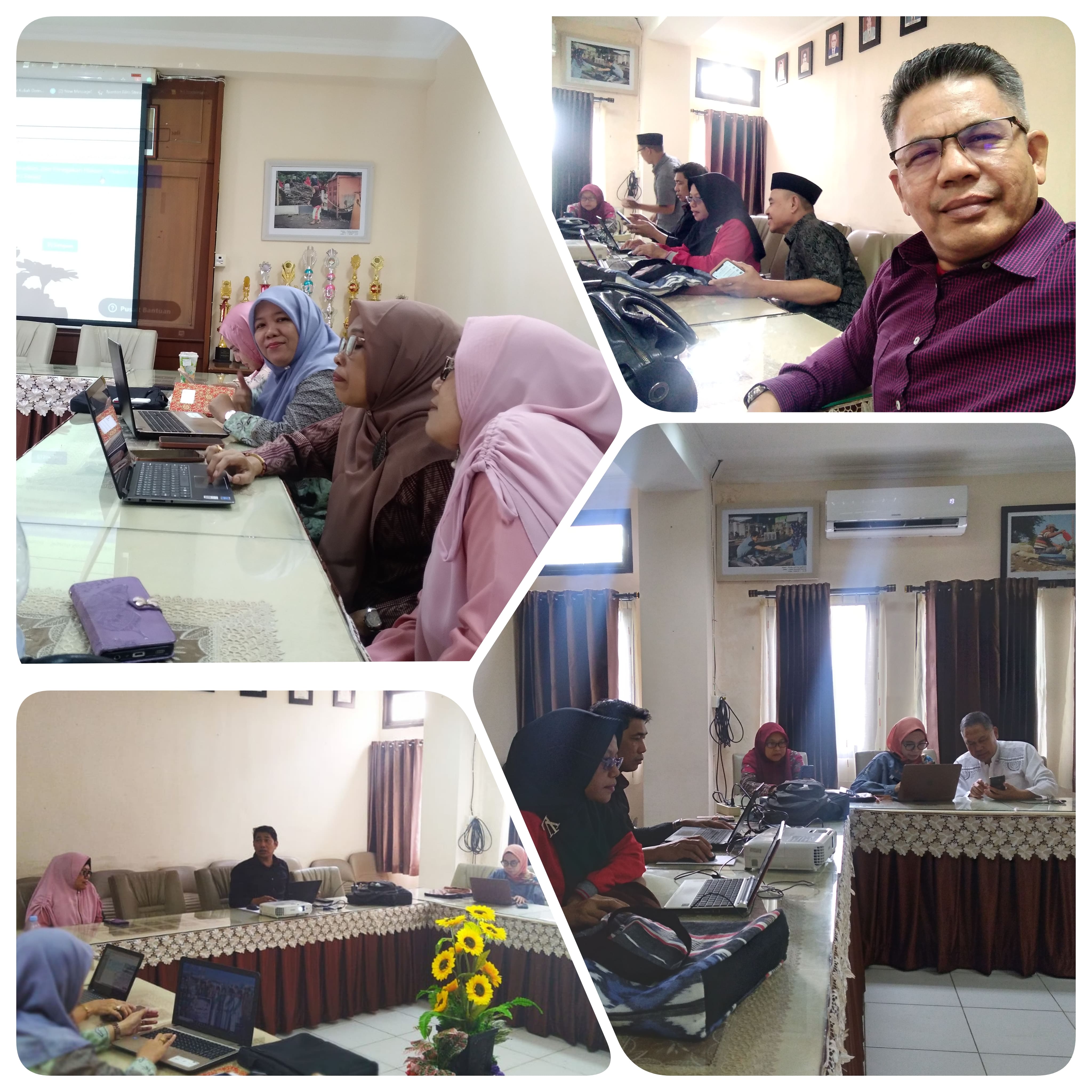 Wakil Dekan I bersama Sekjur MD FDK Memandu Update Data Akun Sister