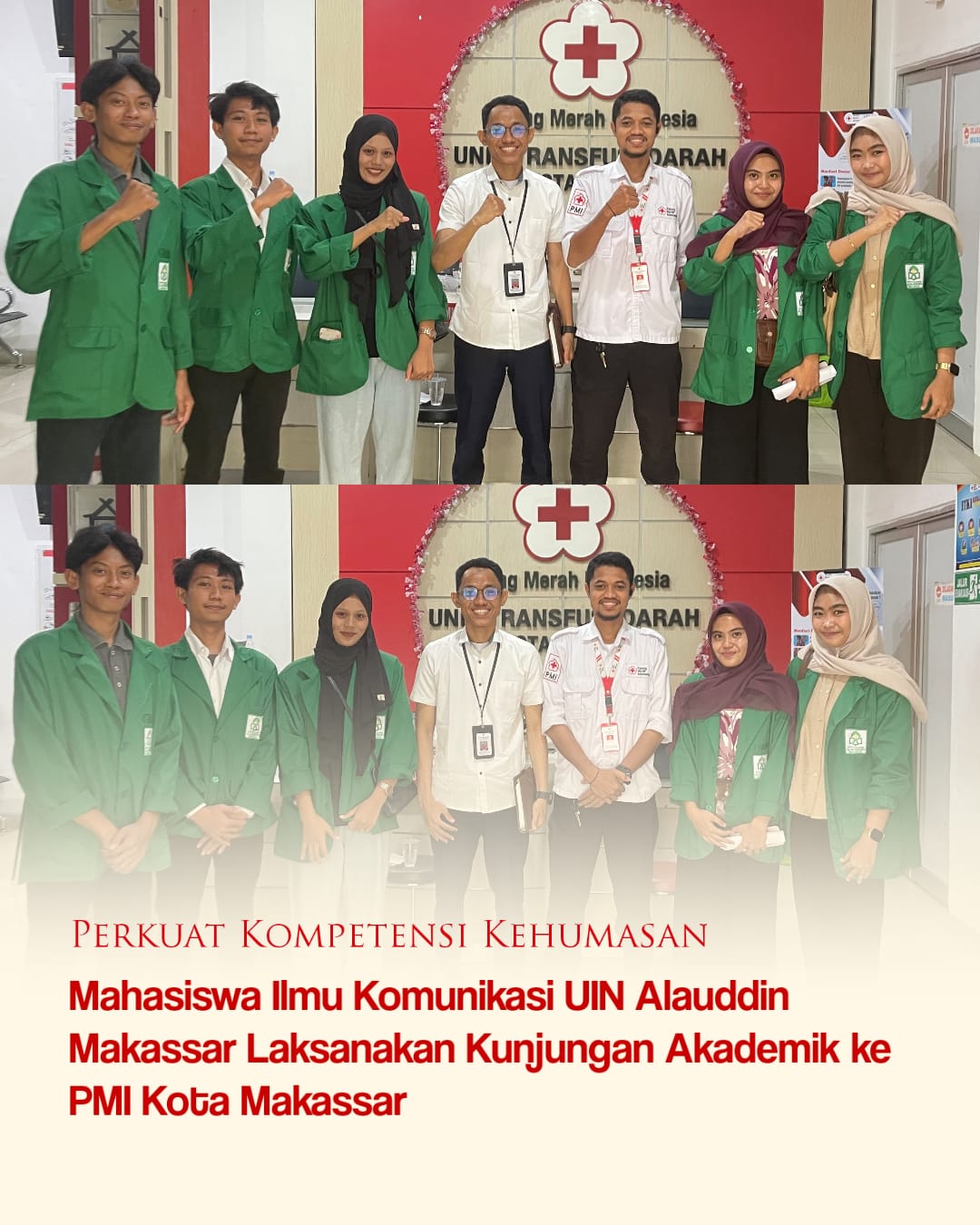 Perkuat Kompetensi Kehumasan, Mahasiswa Ilmu Komunikasi UIN Alauddin Makassar Laksanakan Kunjungan Akademik ke PMI Kota Makassar