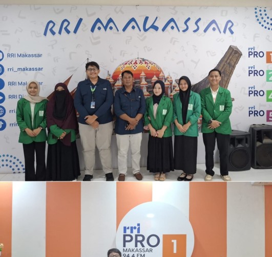 Mahasiswa Ilmu Komunikasi UIN Alauddin Makassar Kunjungi LPP RRI Makassar, Pelajari Fungsi dan Manajemen Public Relations